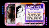 Logo i artyści z festiwalu bittersweet, zdjęcia Post Malone i Nelly Furtado